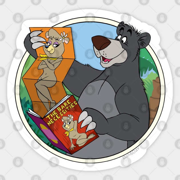 Baloo's Bare Necessities Sticker by DaneDav